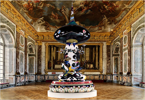 Takashi Murakami’s “Tongari-Kun” (2003–2004), part of the artist’s installation at Versailles.
