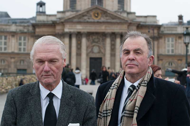 Le prince Sixte de Bourbon Parmes et Arnaud Upinsky